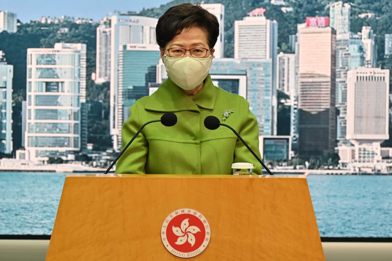 Hong Kong chief executive Carrie Lam