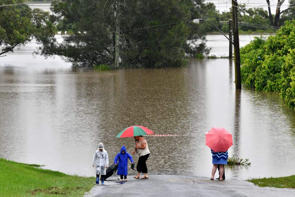 Around 18,000 people in NSW have been evacuated during the flood disaster.