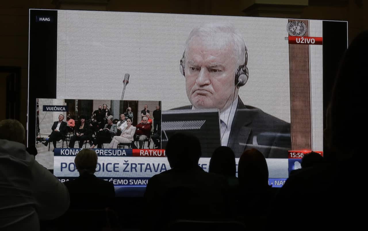 UN war crimes judges have upheld a genocide conviction and life sentence against former Bosnian Serb military leader Ratko Mladić.