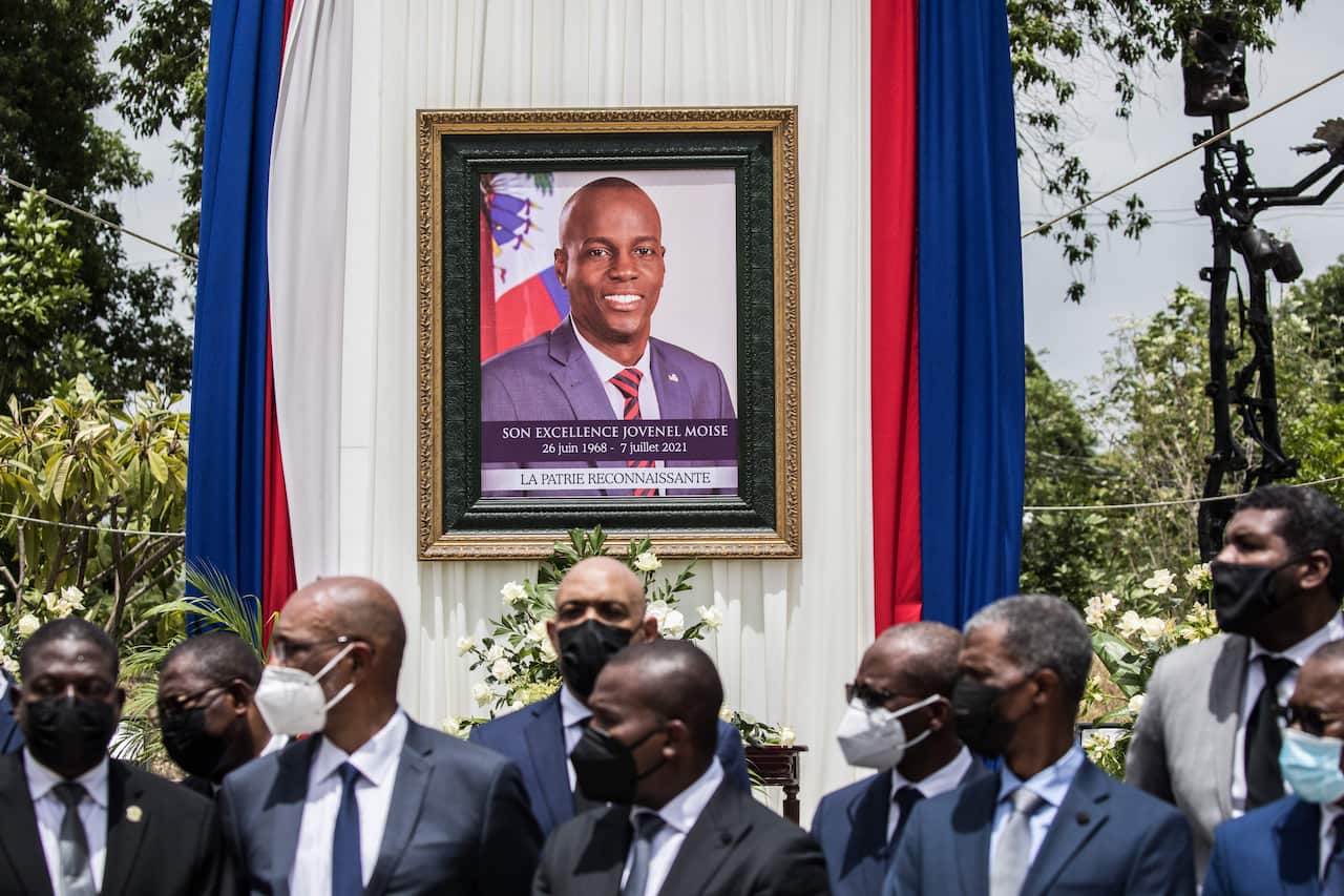 Officials have attended a ceremony in honour of late Haitian President Jovenel Moise in Port-au-Prince, Haiti.