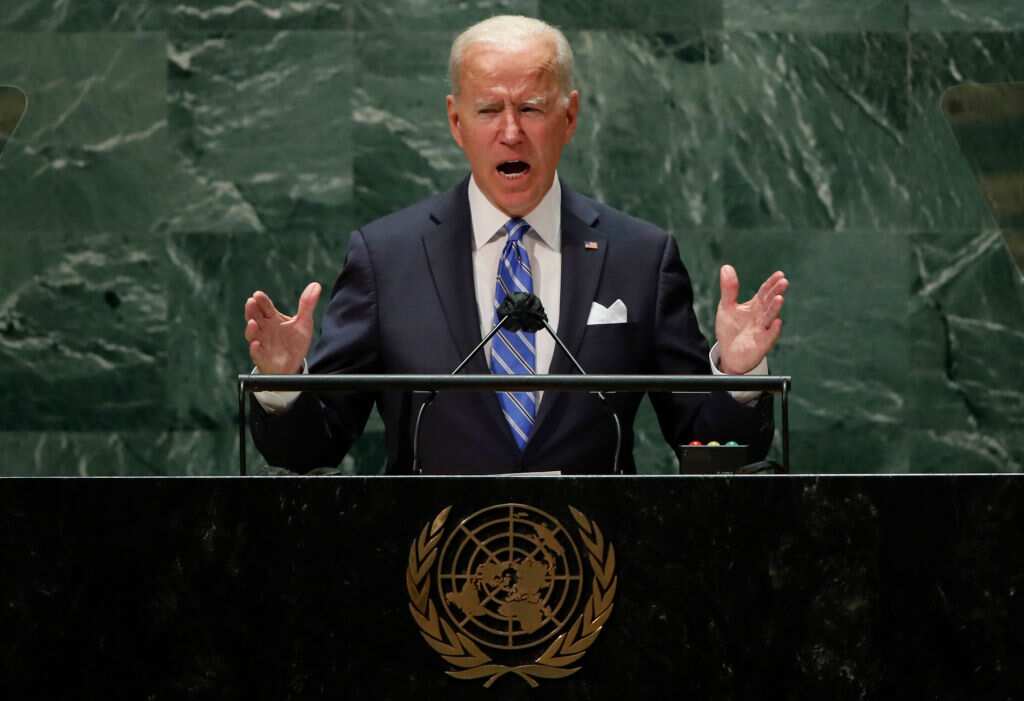 Joe Biden addresses UN General Assembly.