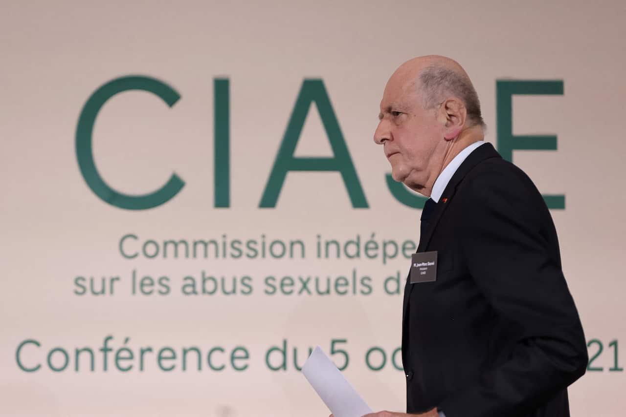 Commission president Jean-Marc Sauve attends the publishing of a report by an independent commission into sexual abuse by church officials (Ciase) on October 5, 2021, in Paris.