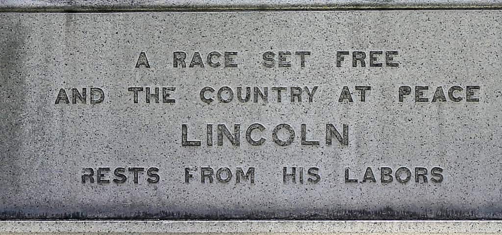 The Abraham Lincoln statue in Park Square, Boston.