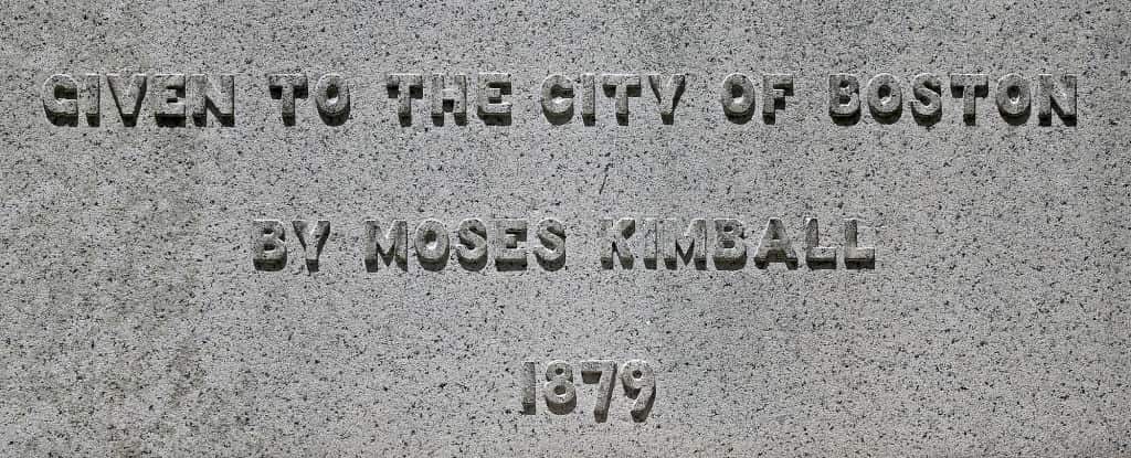 The Abraham Lincoln statue in Park Square, Boston.