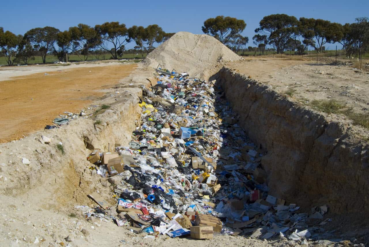 Plastic bags made up one per cent of Australia's litter problem in 2016-16. Cigarette butts, takeaway containers and beverage containers were much higher. 