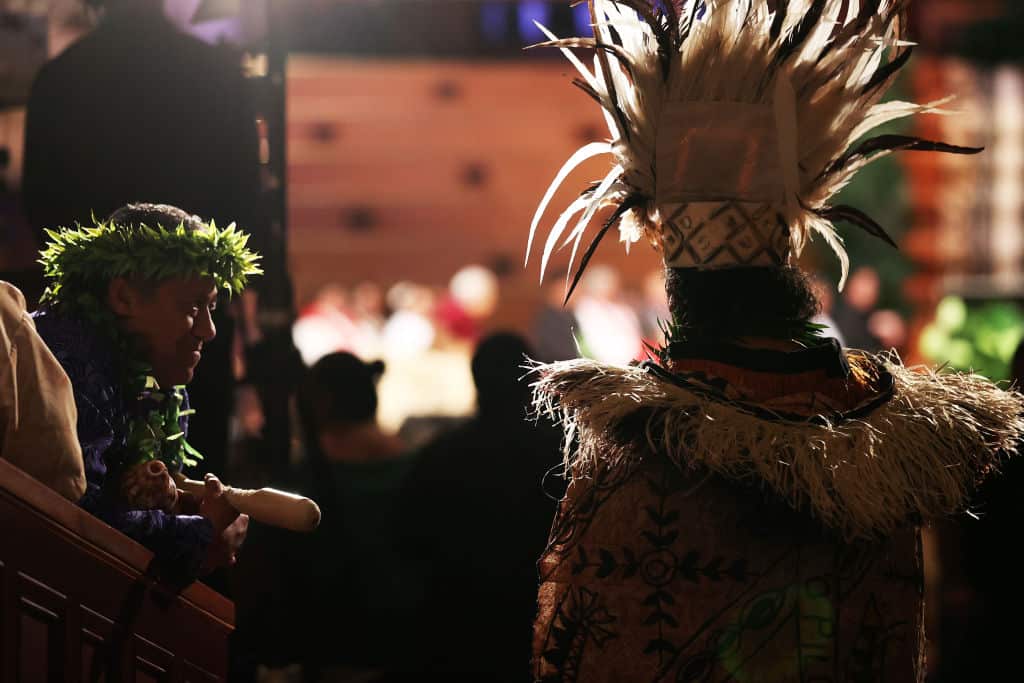 Guests at Auckland Town Hall on Sunday