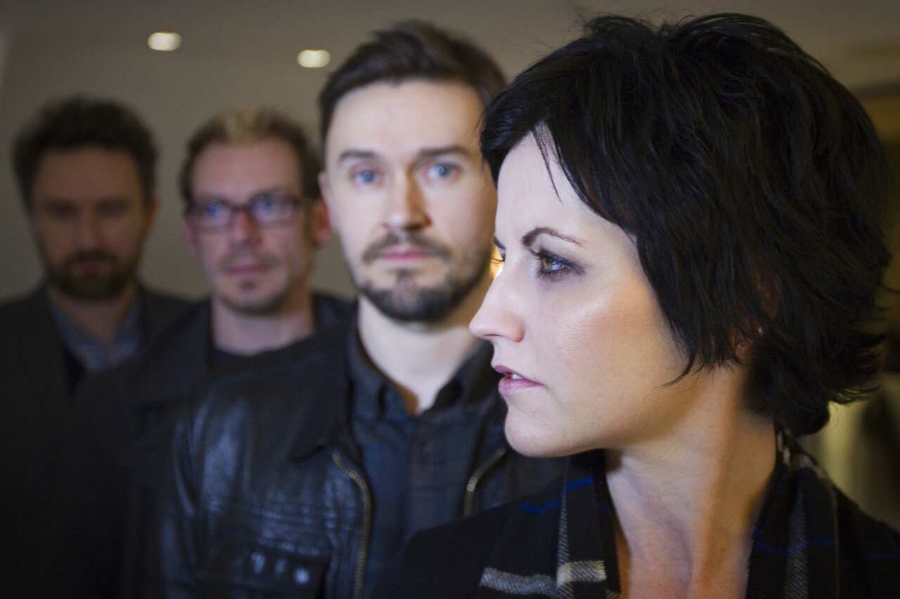 The members of The Cranberries, January, 2012.