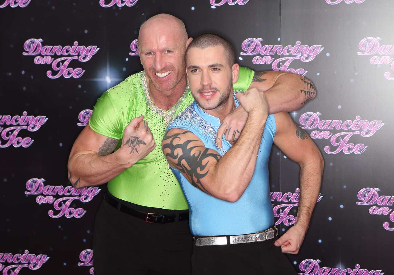 Gareth Thomas attends a photocall for the launch of Dancing on Ice 2013.