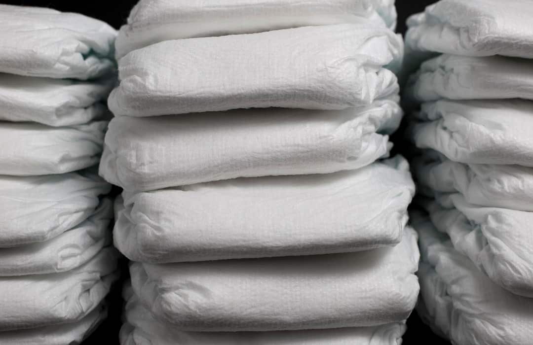 Disposable nappies.