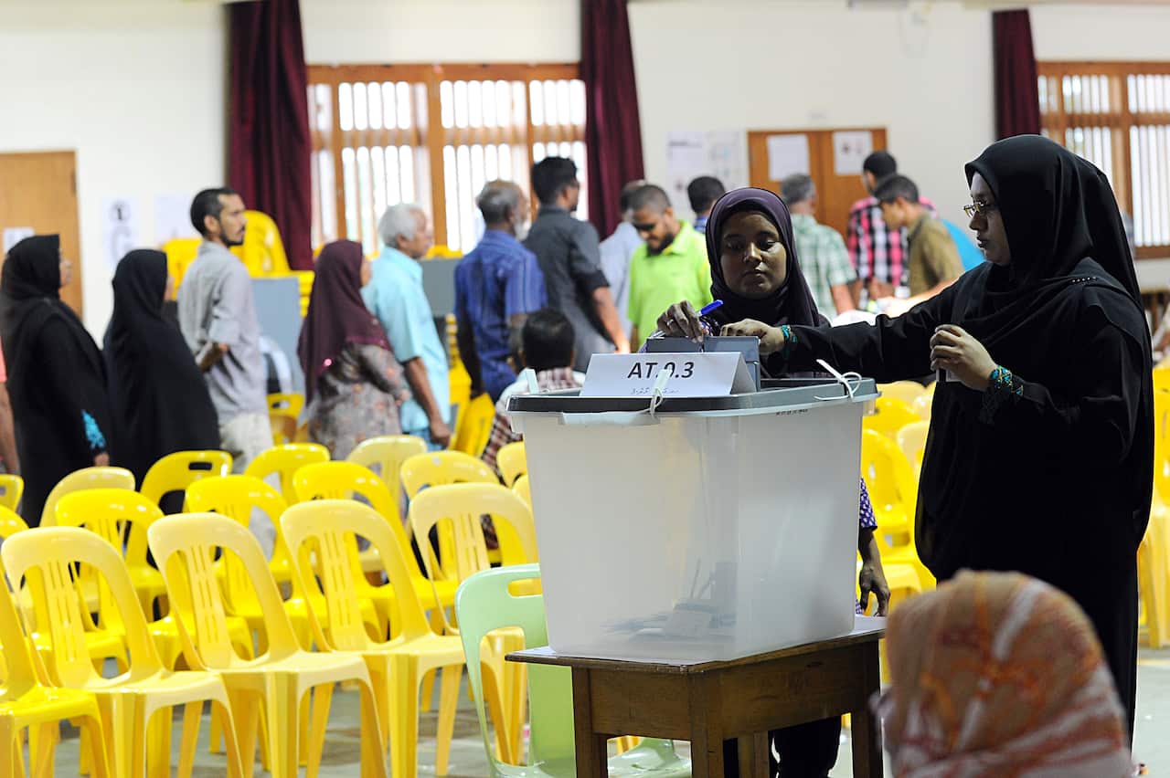 Women vote in the November 9.