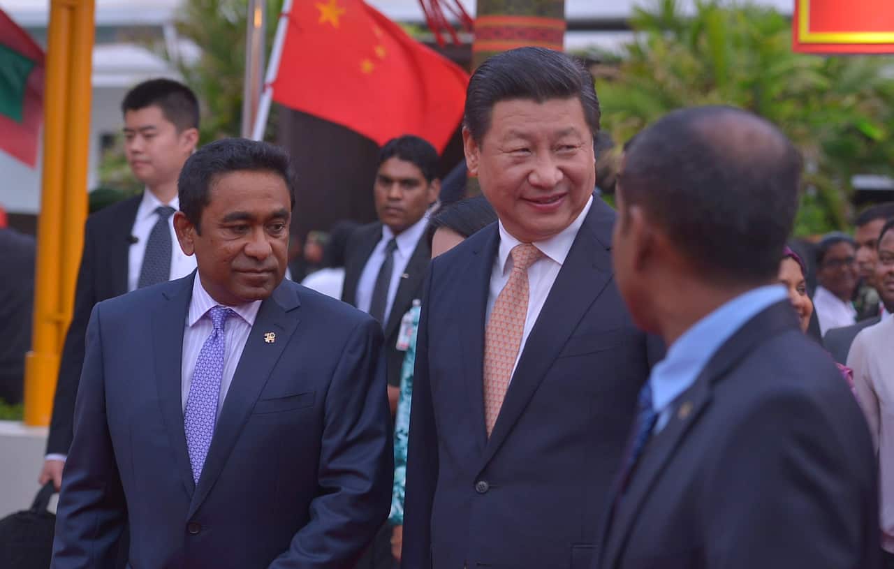 President Xi Jingping with President Yameen