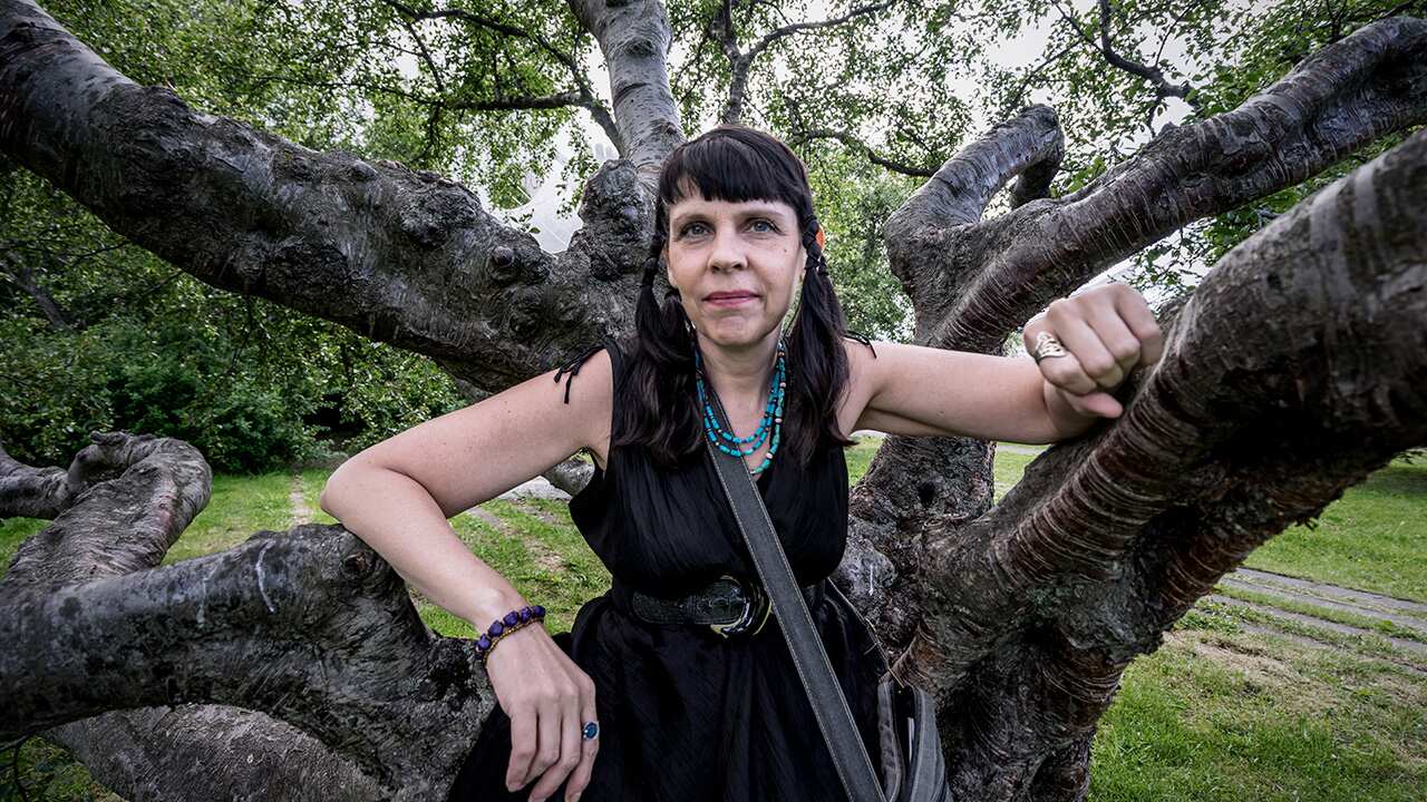 Iceland MP Birgitta Jonsdottir at Home