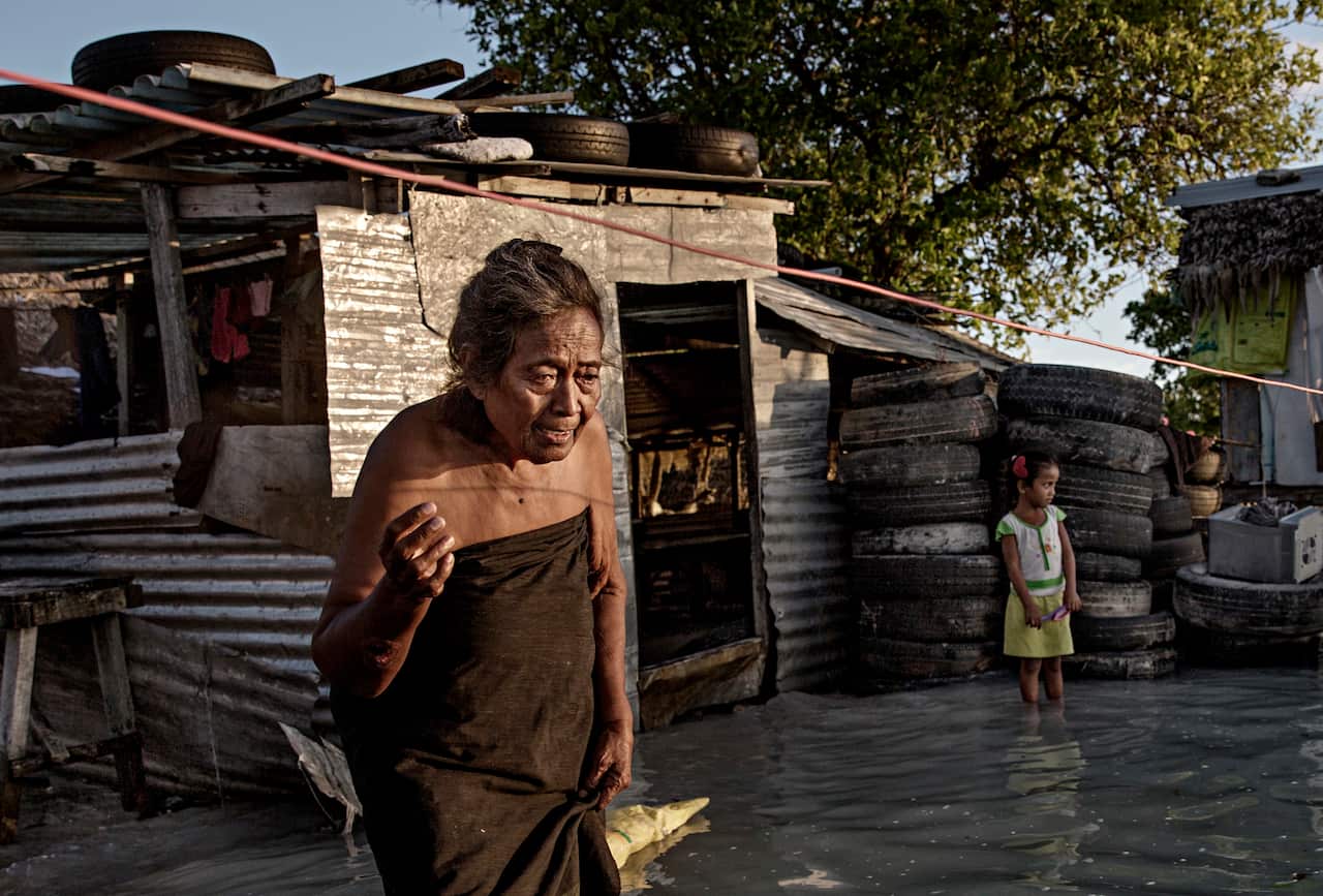 A village in Kiribati.