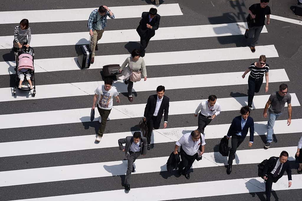 General Images of Tokyo's Business District Ahead Of PPI Figures