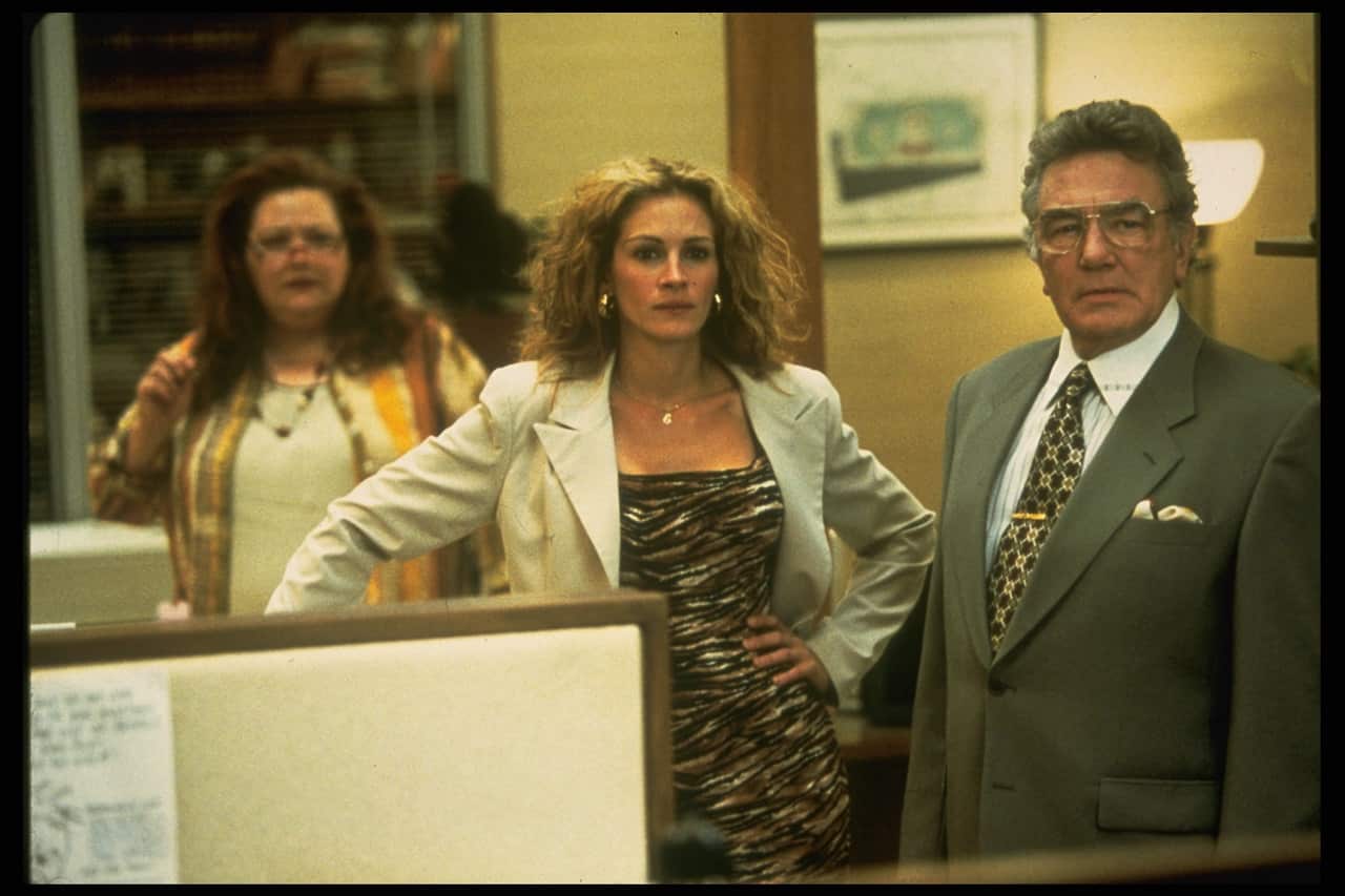On the set of 'Erin Brockovich' 