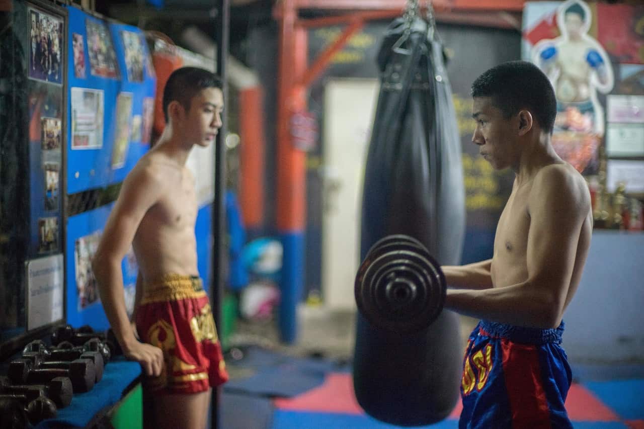 A Muay Thai school in Bangkok.