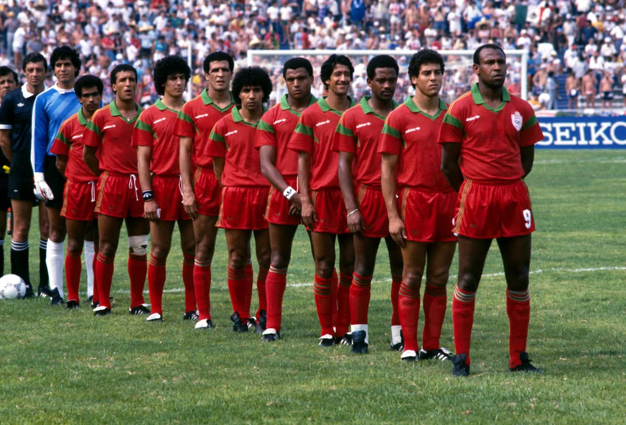 The 1986 Moroccan World Cup team
