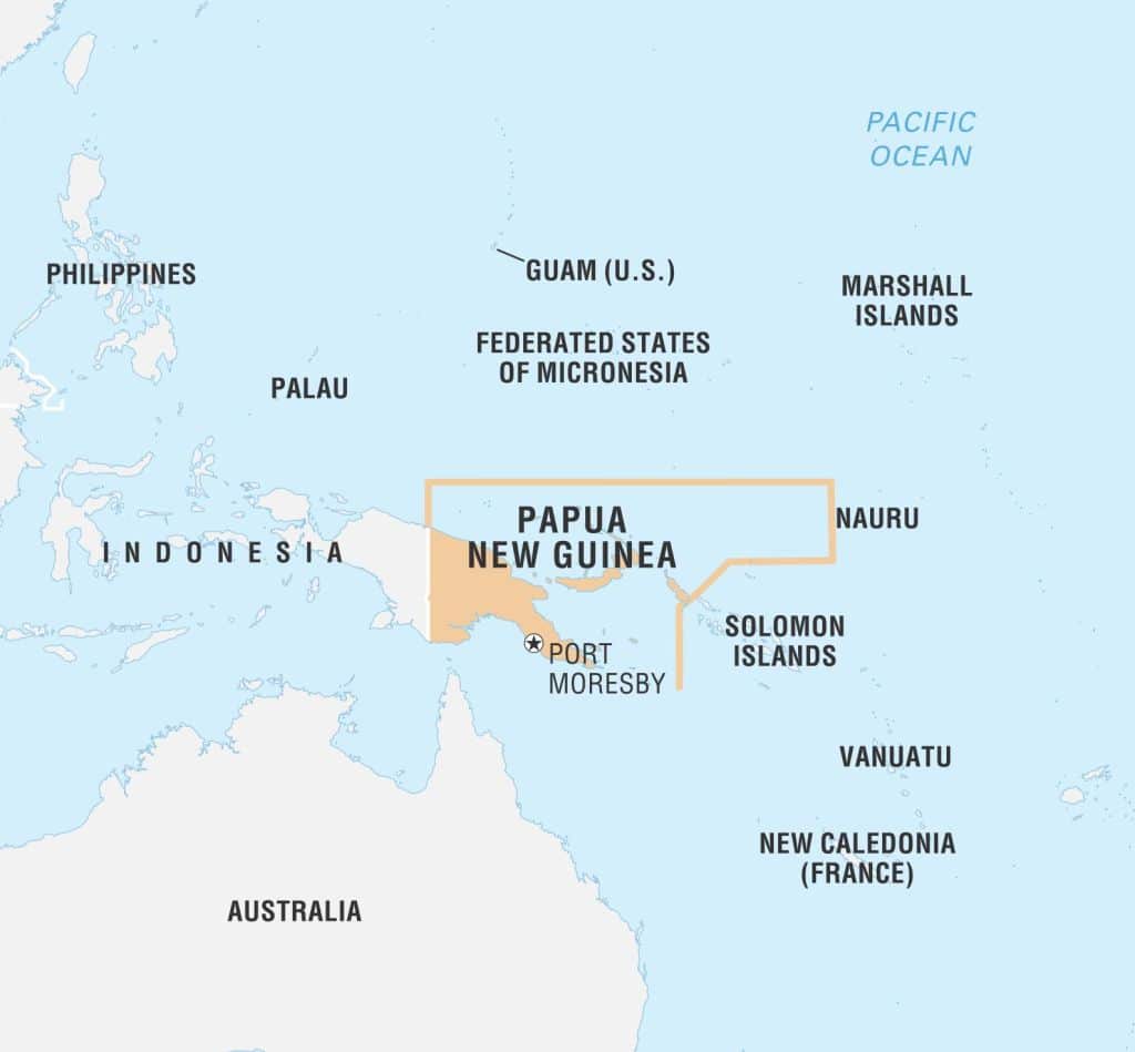 PNG map