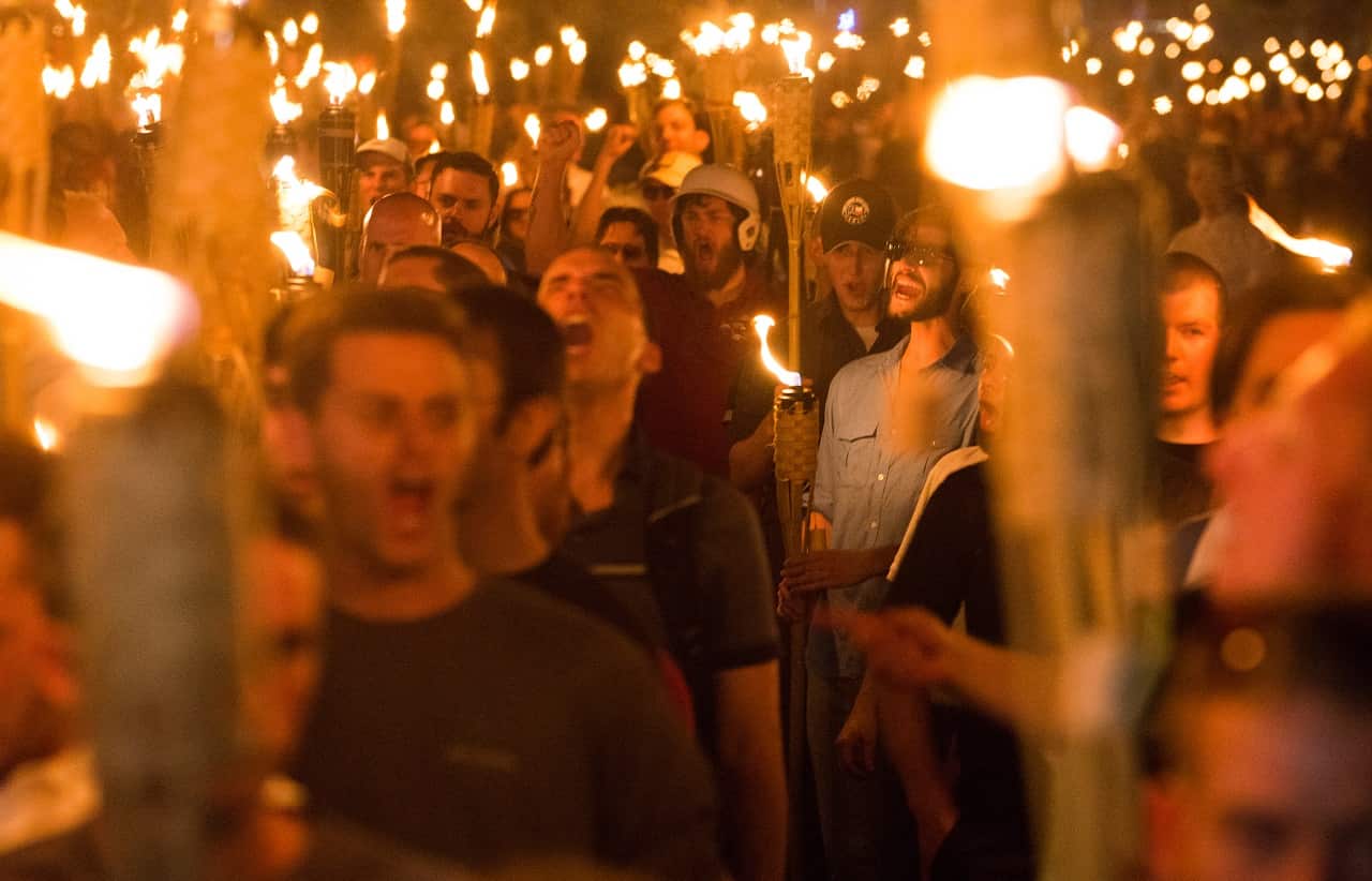 The night before the 'Unite the Right' rally in Charlottesville.
