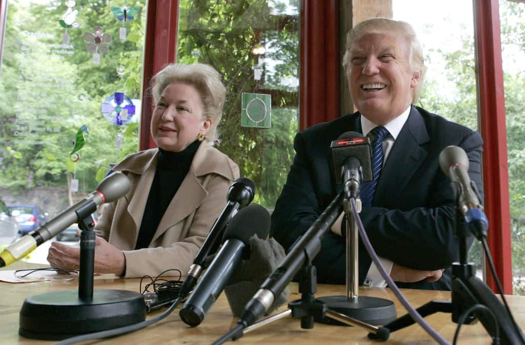 Donald Trump with sister Maryanne Trump Barry