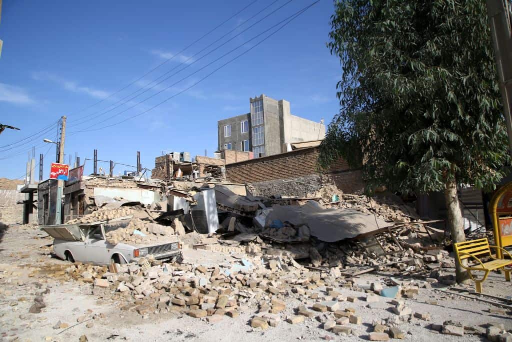 Aftermath of the earthquake that hit Iraq and Iran.