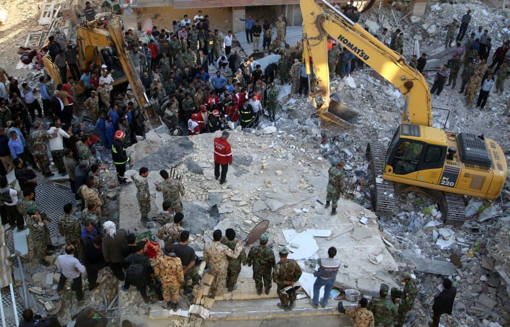 Aftermath of the earthquake that hit Iraq and Iran.