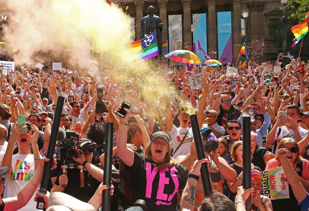 Australians Gather To Hear Result Of Marriage Equality Survey