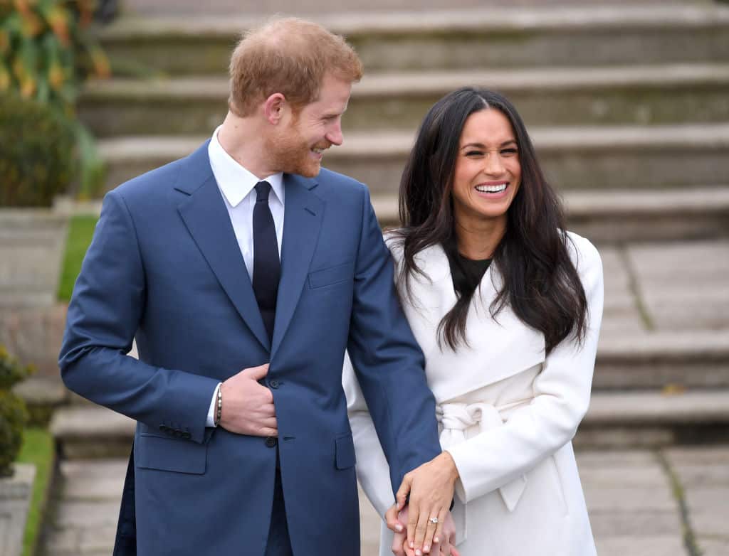 Prince Harry and Meghan Markle attend an official photocall to announce their engagement