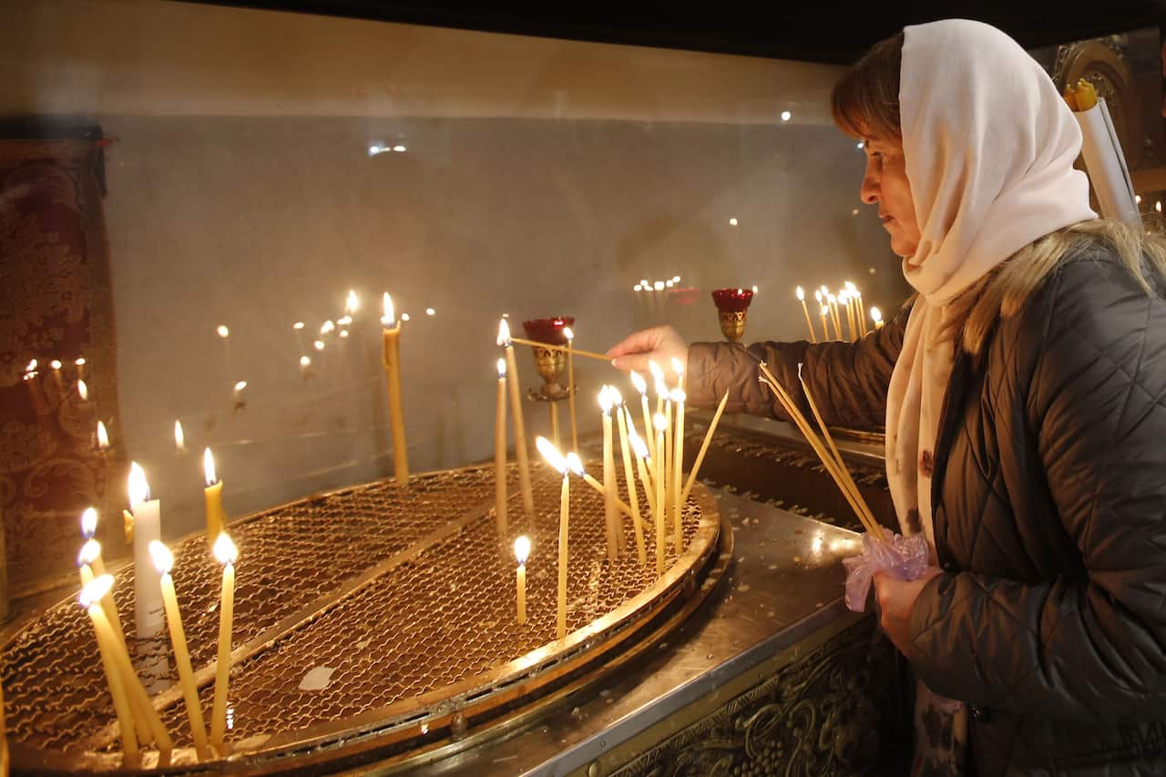 The church of the nativity in Bethlehem