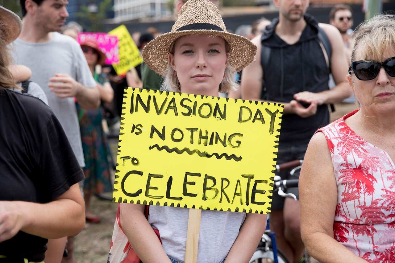 An Invasion Day march in Redfern on January 26, 2018.