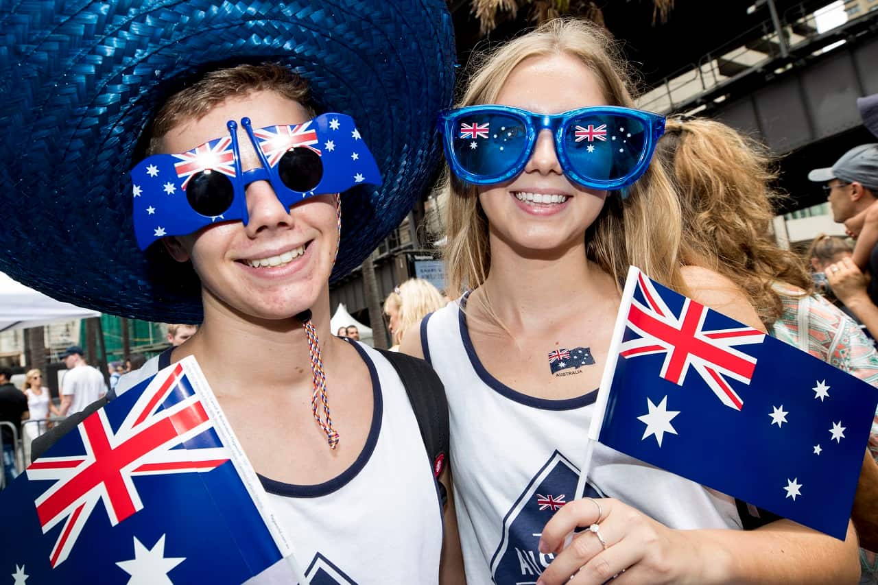 Australia Day celebrations at Sydney's Circular Quay.