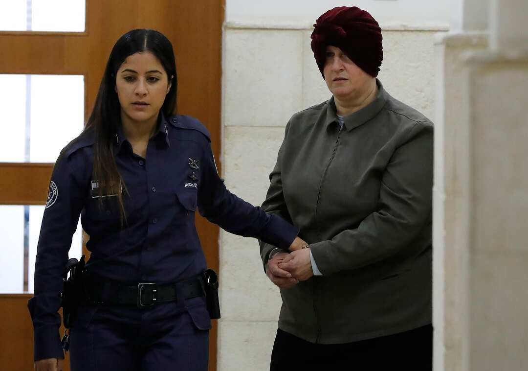 Malka Leifer at a hearing at the Jerusalem District Court in 2019
