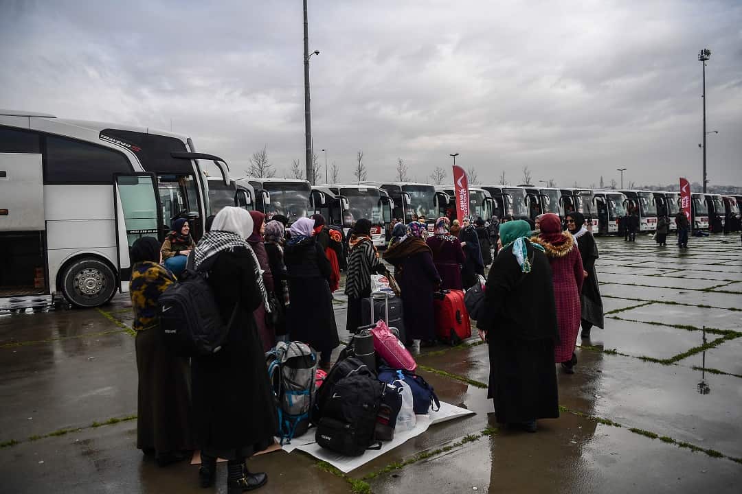 The buses left Istanbul on March 6.