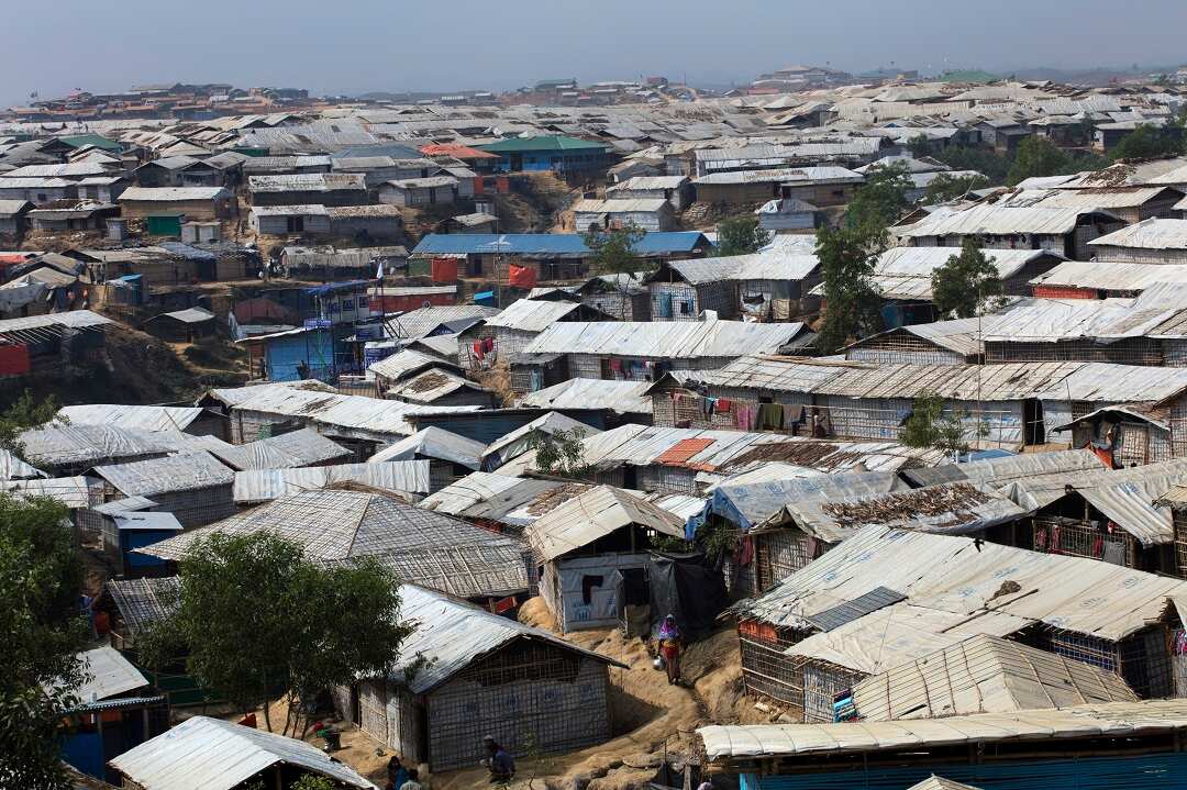 The Kutupalong refugee camp in Bangladesh. 