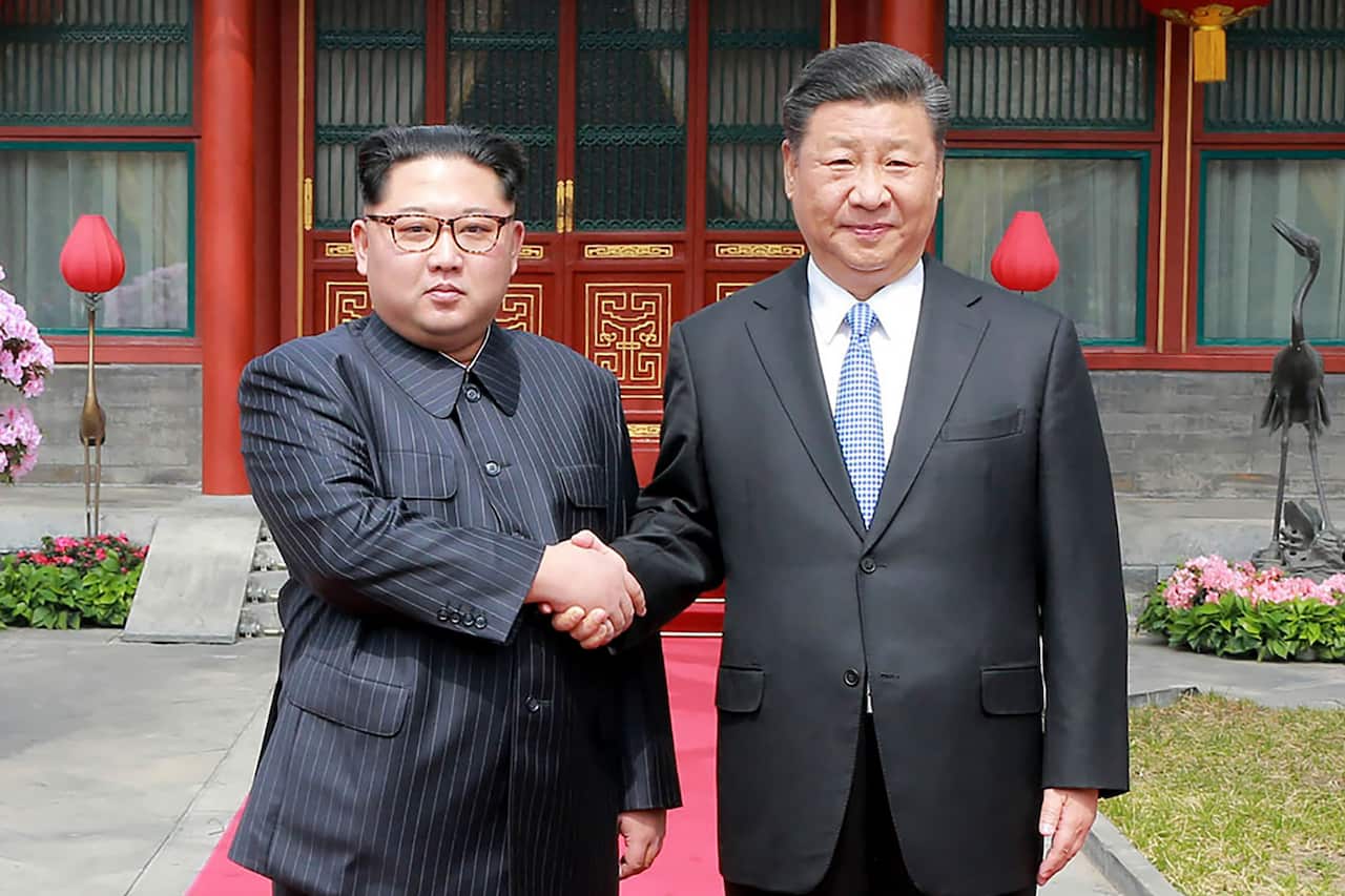 Kim Jong Un and Xi Jinping