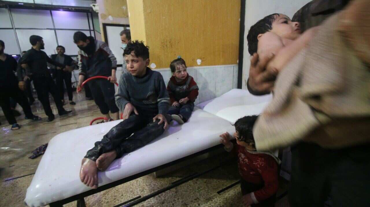 Victims of alleged gas attack in Eastern Ghouta