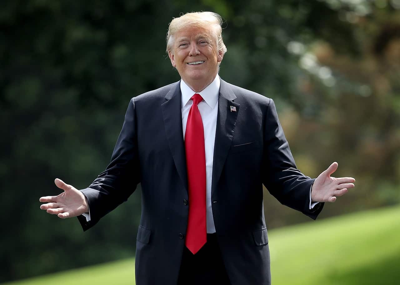 Donald Trump at the White House.