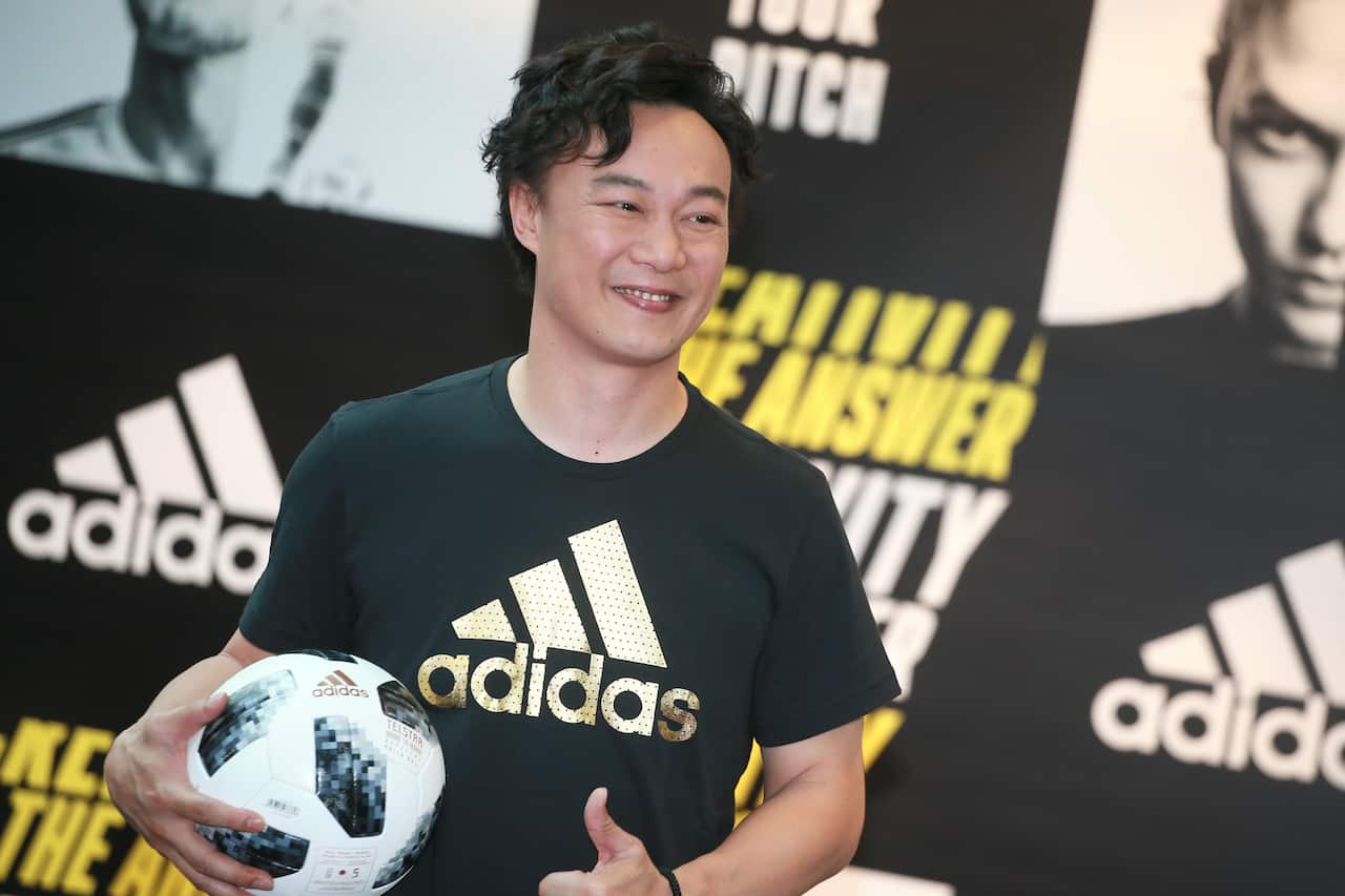 Singer Eason Chan attends an Adidas event in June 2018.