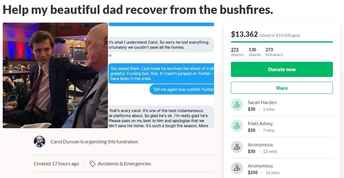 Ms Duncan has told SBS News she is overwhelmed and grateful for the response to her GoFundMe page.