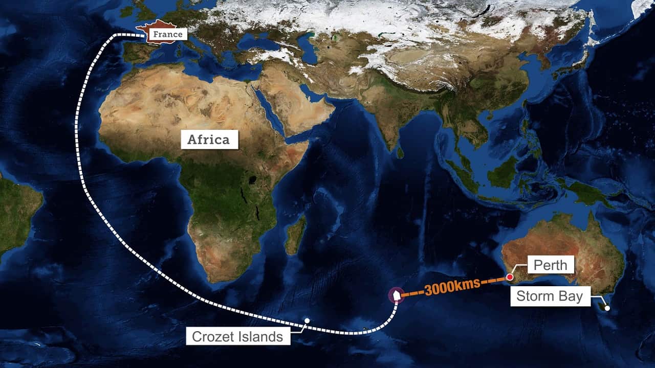 The location of Abhilash Tomy. 