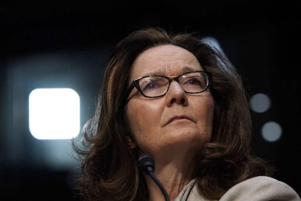 CIA Director nominee Gina Haspel speaks during her confirmation hearing before the Senate Committee on Intelligence May 9, 2018.