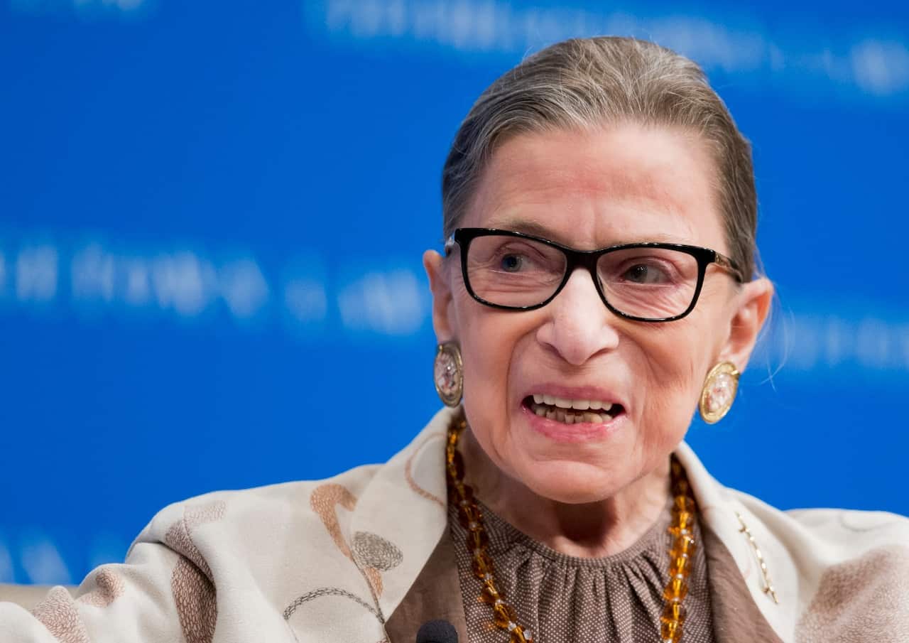 File image of Justice Ruth Bader Ginsburg (AAP)