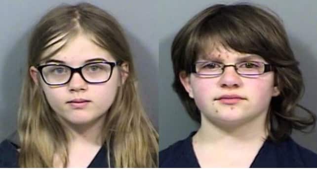 Morgan Geyser (L) and Anissa Weier (R) were 12 when they stabbed a classmate to honour the horror character Slender Man. 