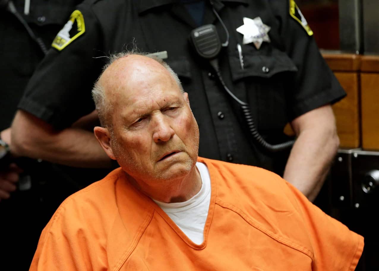 Joseph James DeAngelo, 72, who authorities suspect is the so-called Golden State Killer appears in court.
