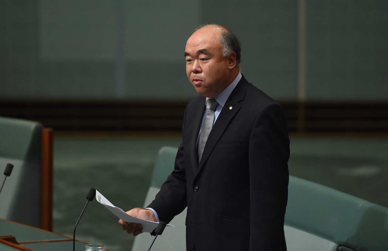 Ian Goodenough said he and Mr Hastie had a brief meeting with Mr Erikson at the rally at Forrest Chase in Perth in April 2018.