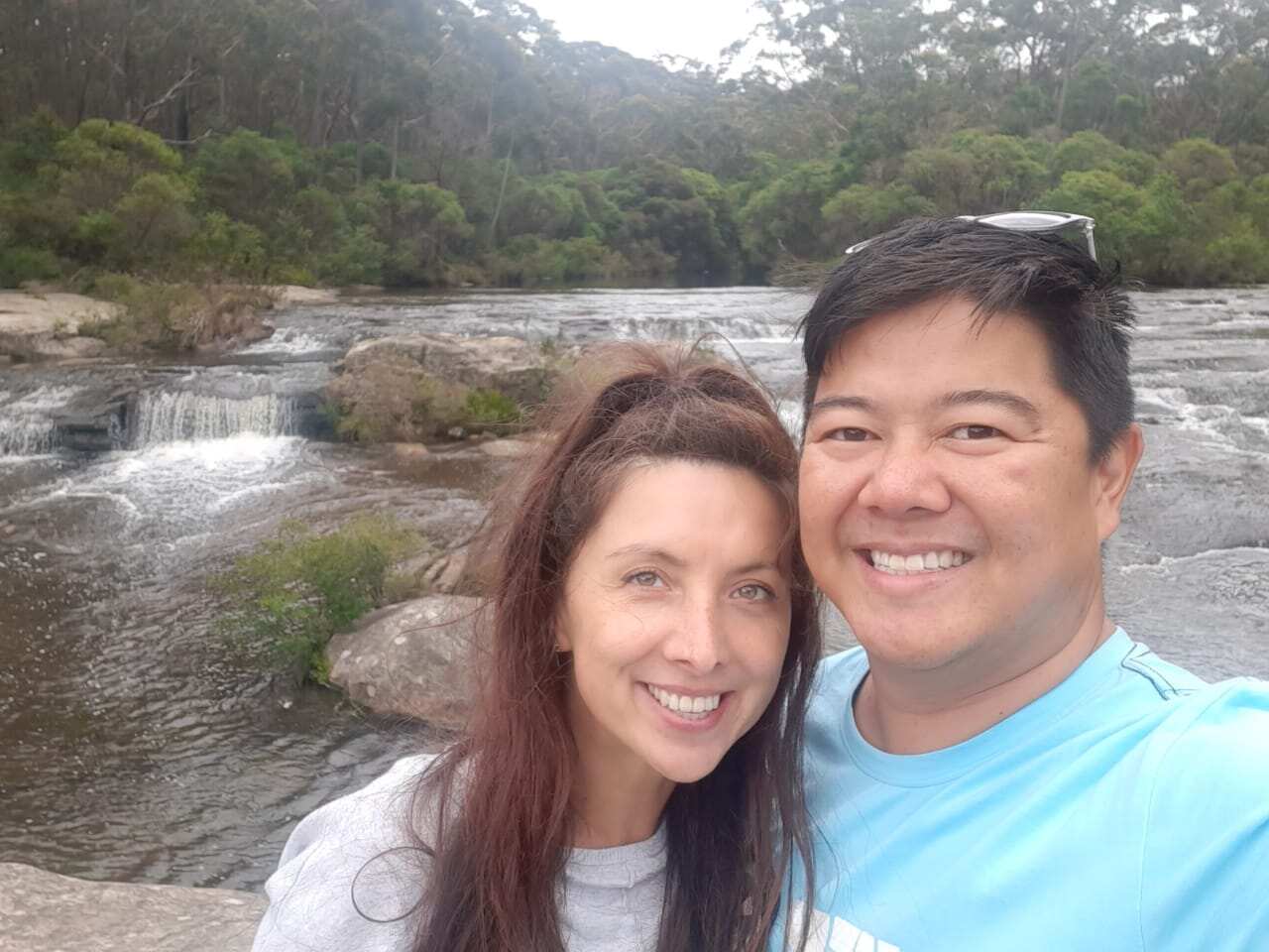 Gordon Chan and his fiancee Svetlana.