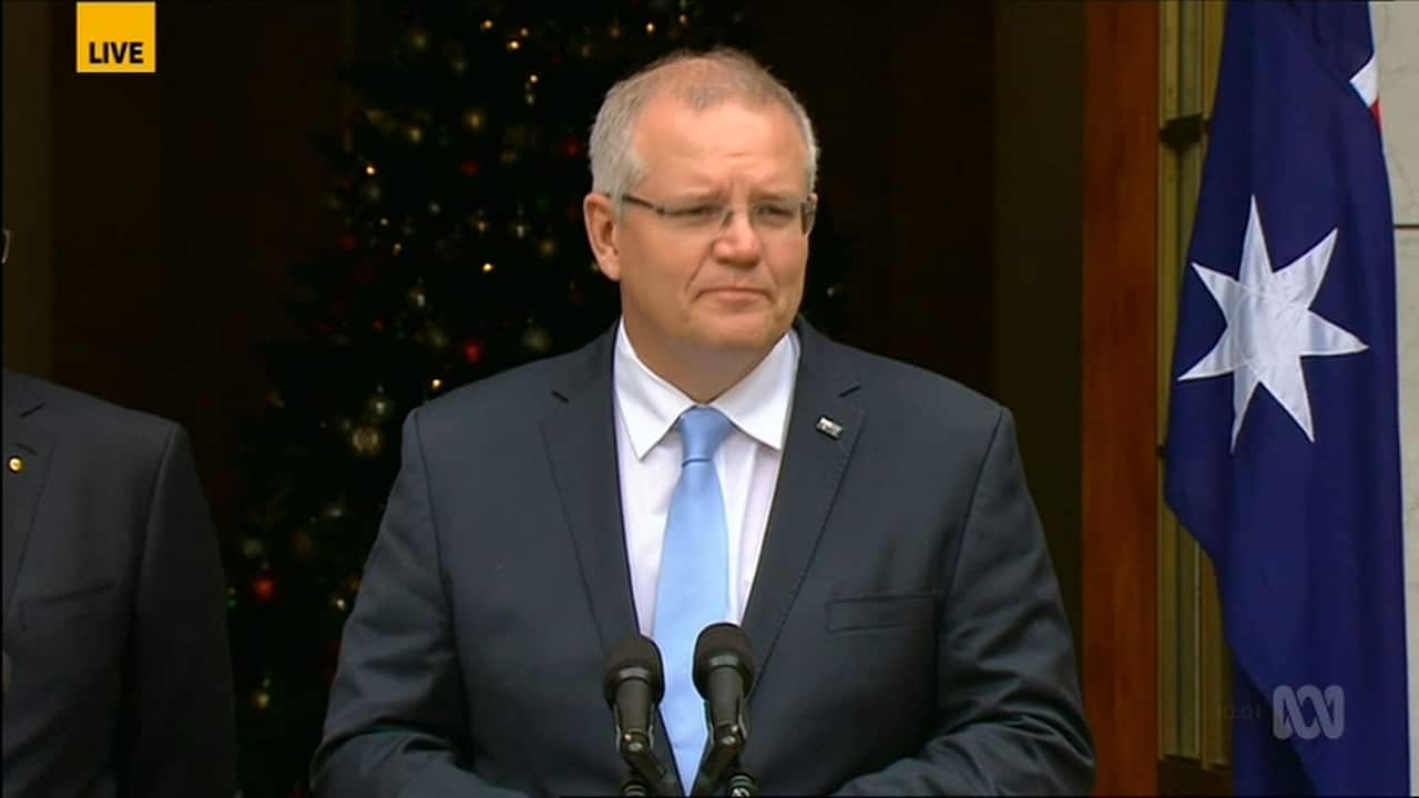 PM Scott Morrison said he only had one choice for the  job.