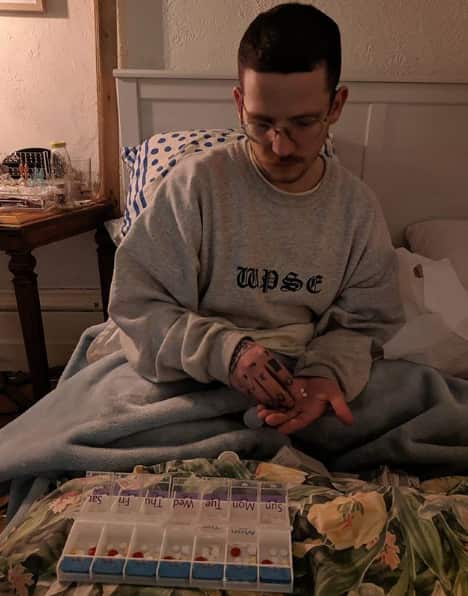 Diagnosed with cystic fibrosis as a baby, Grant is currently waiting for a double lung transplant.