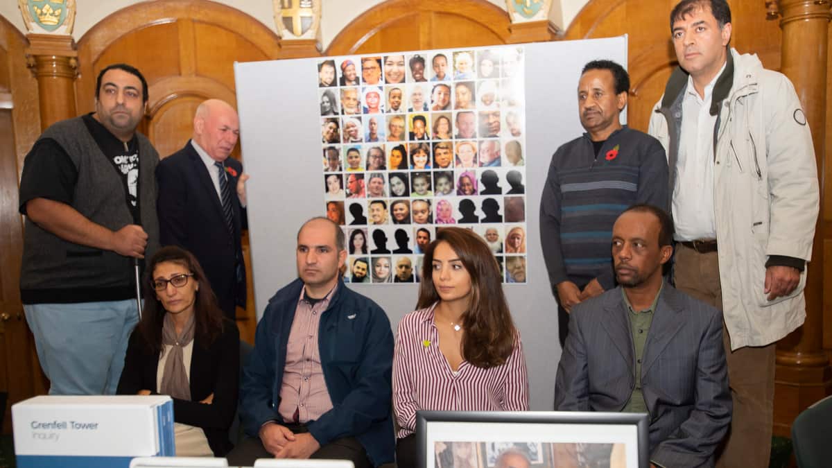 Survivors of the Grenfell Tower fire.