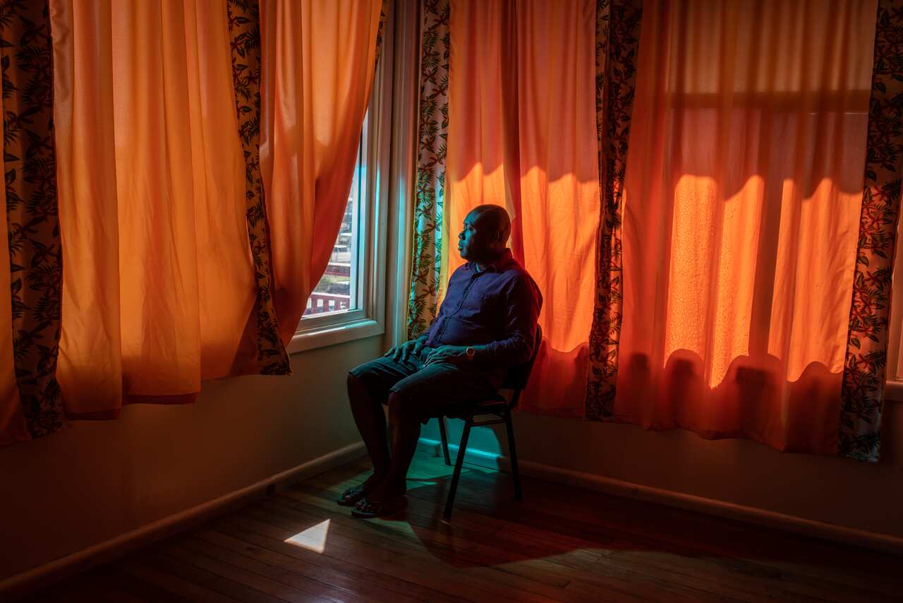 Anthony Veke, the premier of Guadalcanal Province,at his office in Honiara on the island of Guadalcanal, Solomon Islands.